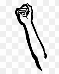 Fist Power Arm Violence Force - Raised Clipart Emoji