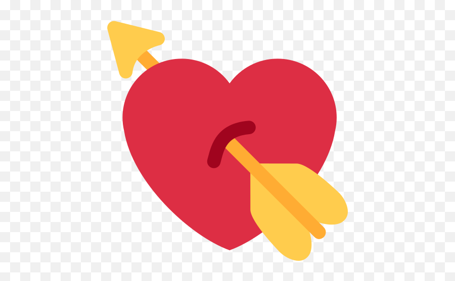 Twemoji12 1f498 - Arrow Heart Emoji,Sparkling Heart Emoji