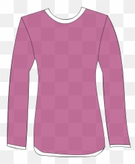Blouse Pink Clothing Female Shirt - Long Sleeve T Clipart Emoji