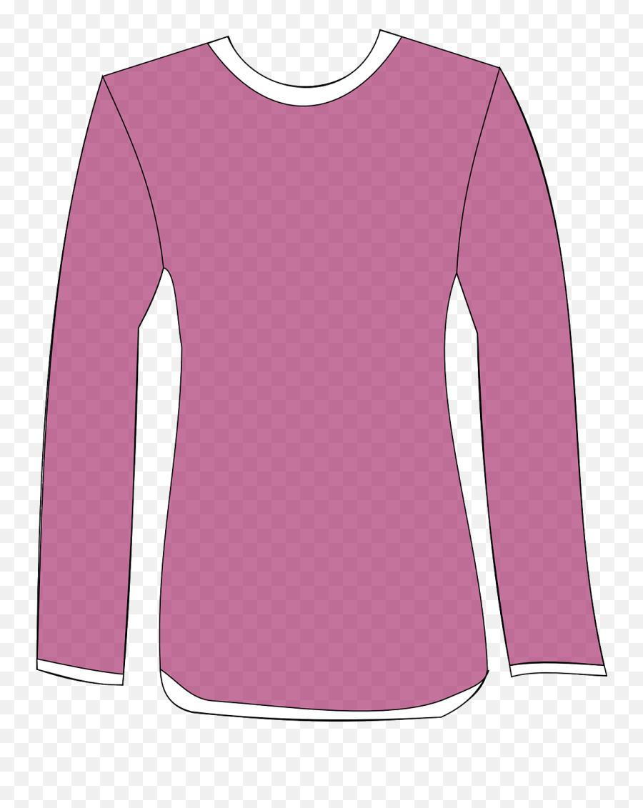 Blouse Pink Clothing Female Shirt - Long Sleeve T Shirt Clipart Emoji,Pink Emoji Outfit