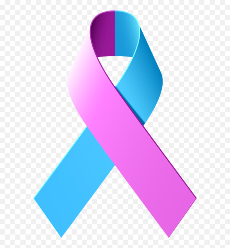 Pink Ribbon Clip Art Of Ribbons For Breast Cancer Awareness - Blue And Pink Breast Cancer Ribbon Emoji,Pink Ribbon Emoji