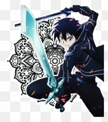 Kirito Swordartonline Sao Kazutokirigaya - Sword Art Online Png Emoji,Sword Art Online Emojis