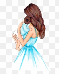 Mom Mommy Baby Newborn Momma Motherhood - Mom And Baby Illustration Emoji,Mommy Emoji
