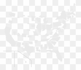 Population Scaled Us Map - States By Density Emoji