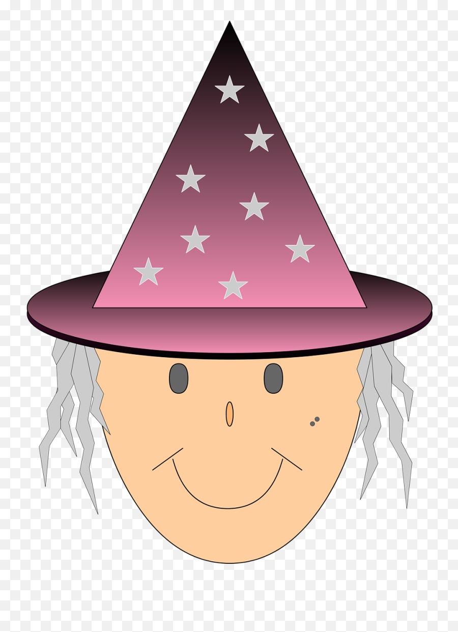 Witch Stars Witchs Hat Halloween Illustration - Png Emoji,Witch Hat Emoji