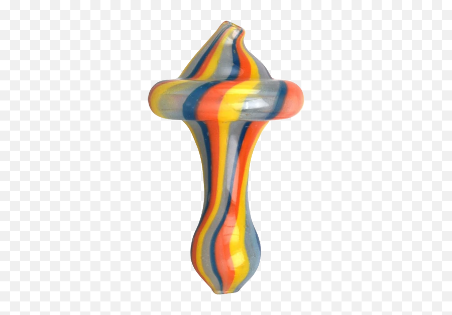 Rainbow Glass Elongated Nipple Carb Cap - Modern Art Emoji,Nipple Emoji