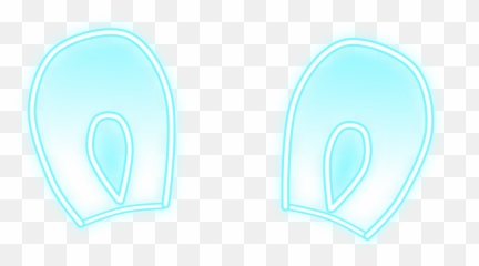 Bunny Ear Neon Crown Hat Cute Face Fte - Emoji