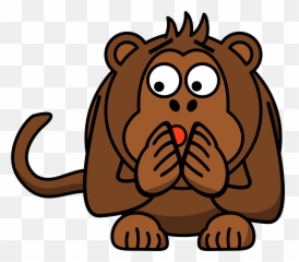 Scared Clipart Png - Monkey Emoji
