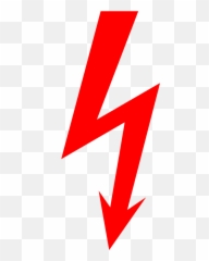 Png Electric Sign - Red Electric Sign Emoji,Lightning Emoji Png