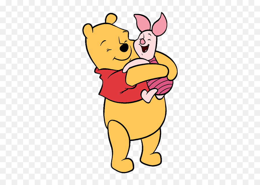 Pooh And Piglet Clipart - Winnie The Pooh Pooh And Piglet Emoji,Cuddling Emoji
