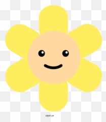 Icons Flower Smiley Yellow For Emoji - Clipart Happy