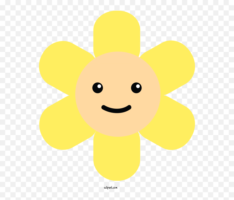 Icons Flower Smiley Yellow For Emoji - Emoji Clipart Icons Happy,Emoji Flower