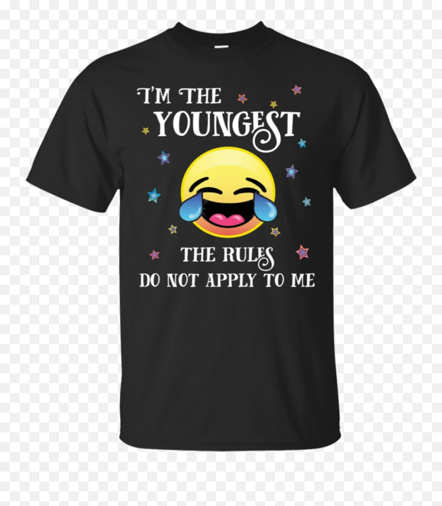 Youngest Childs Emoji Funny No Rules Sister Brother - T Shirt Gucci Topolino,Rules Emoji