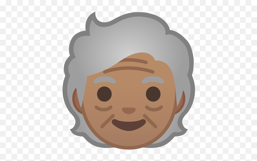 Medium Skin Tone Emoji - Skin,Old Person Emoji