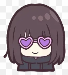 Menhera chan Emoji WhatsApp Stickers - Cloud Fictional Character