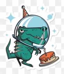 New Dinosaur Stickers Design By Humans - Fictional Character Emoji,Pterodactyl Emoji