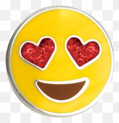 Heart Eyes Emoji Pin - Smiley,Emoji Pins
