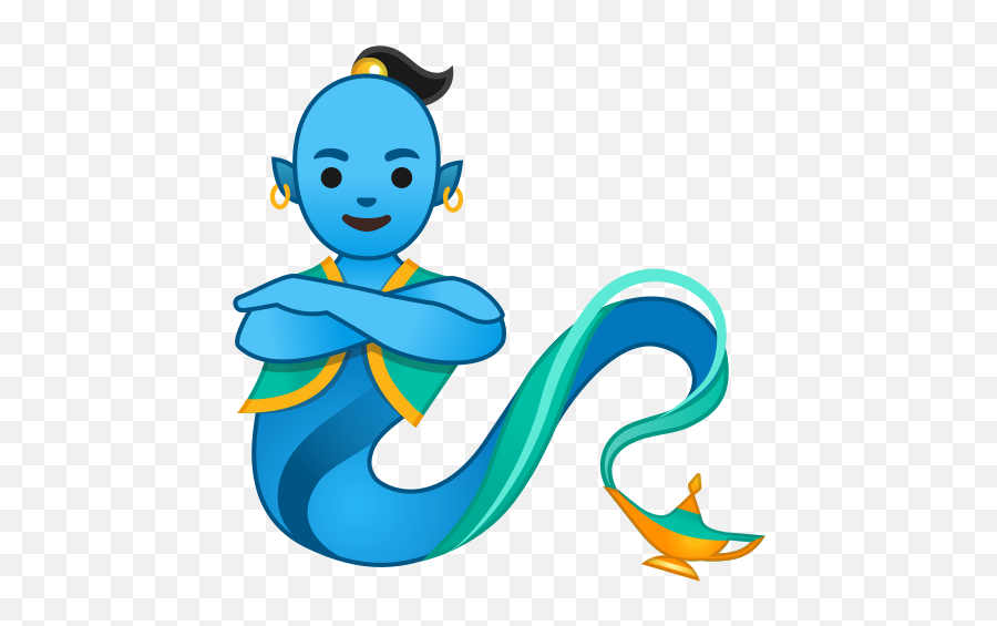 Man Genie Emoji - Genie Emoji,Aladdin Emoji