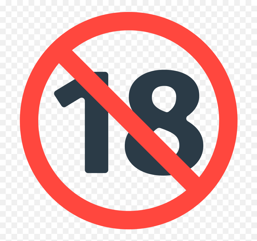 Fxemoji U1f51e - No Motorbike Helmet Sign,No Symbol Emoji