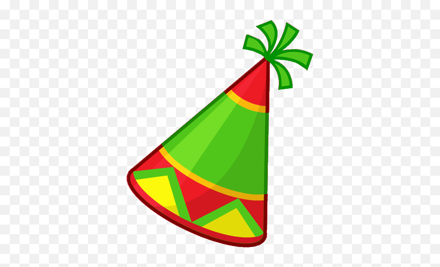 Green Party Hat Stickers For Android - Animated Party Hat Gif Emoji,Party Emoticons
