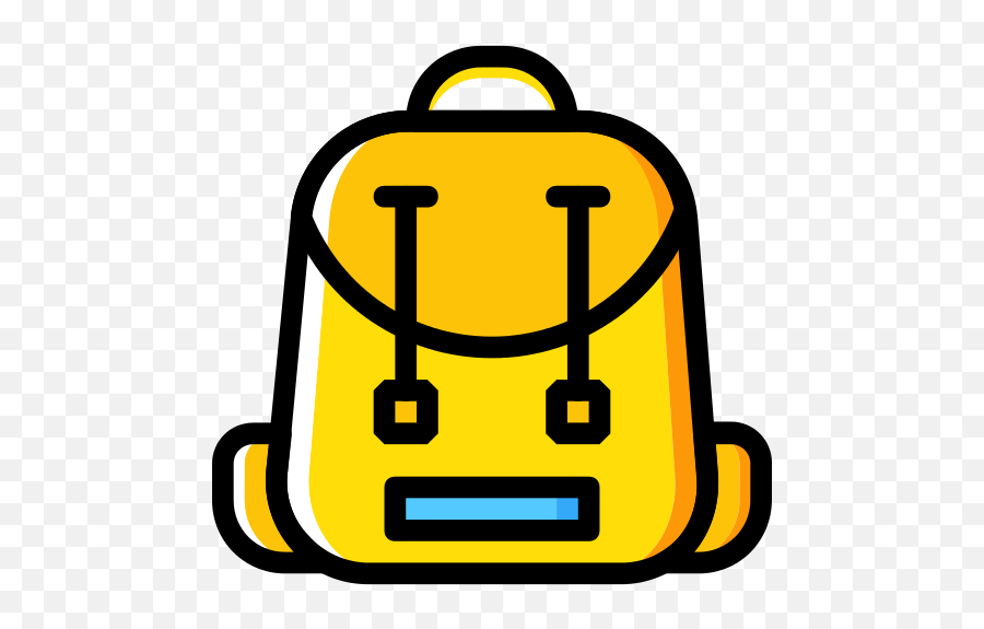 Backpack Png Icon - Yellow Backpack Icon Emoji,Emoticon Backpack