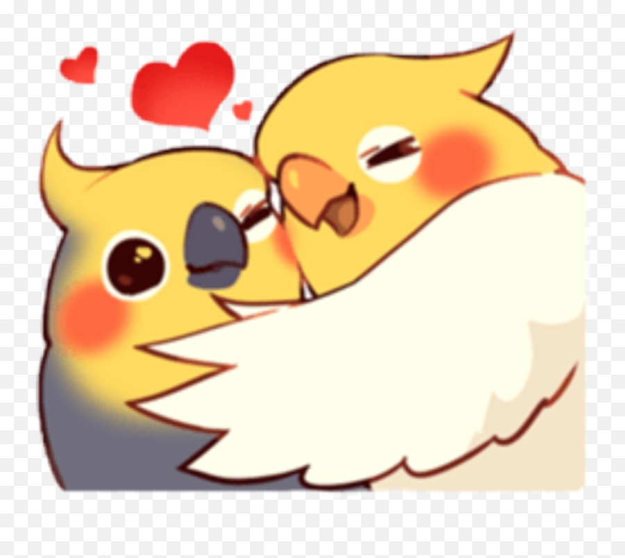 Cockatiel Calopsita Love Cute Kawaii - Cockatiel Cute Art Emoji,Cockatiel Emoji