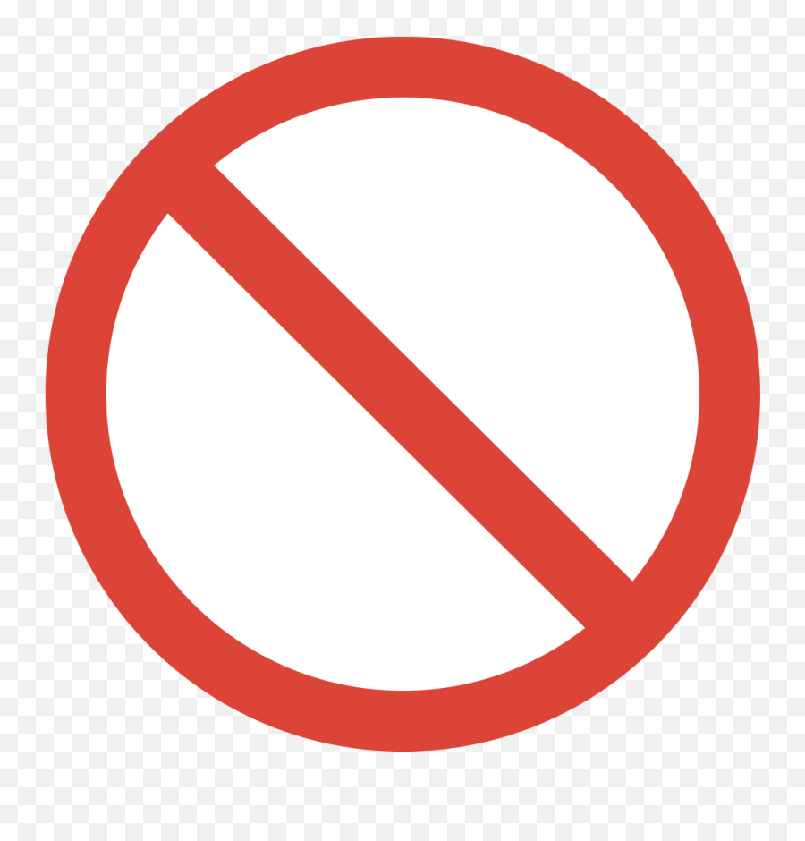 Emoji U1f6ab - Clipart No Sign Transparent,No Entry Emoji