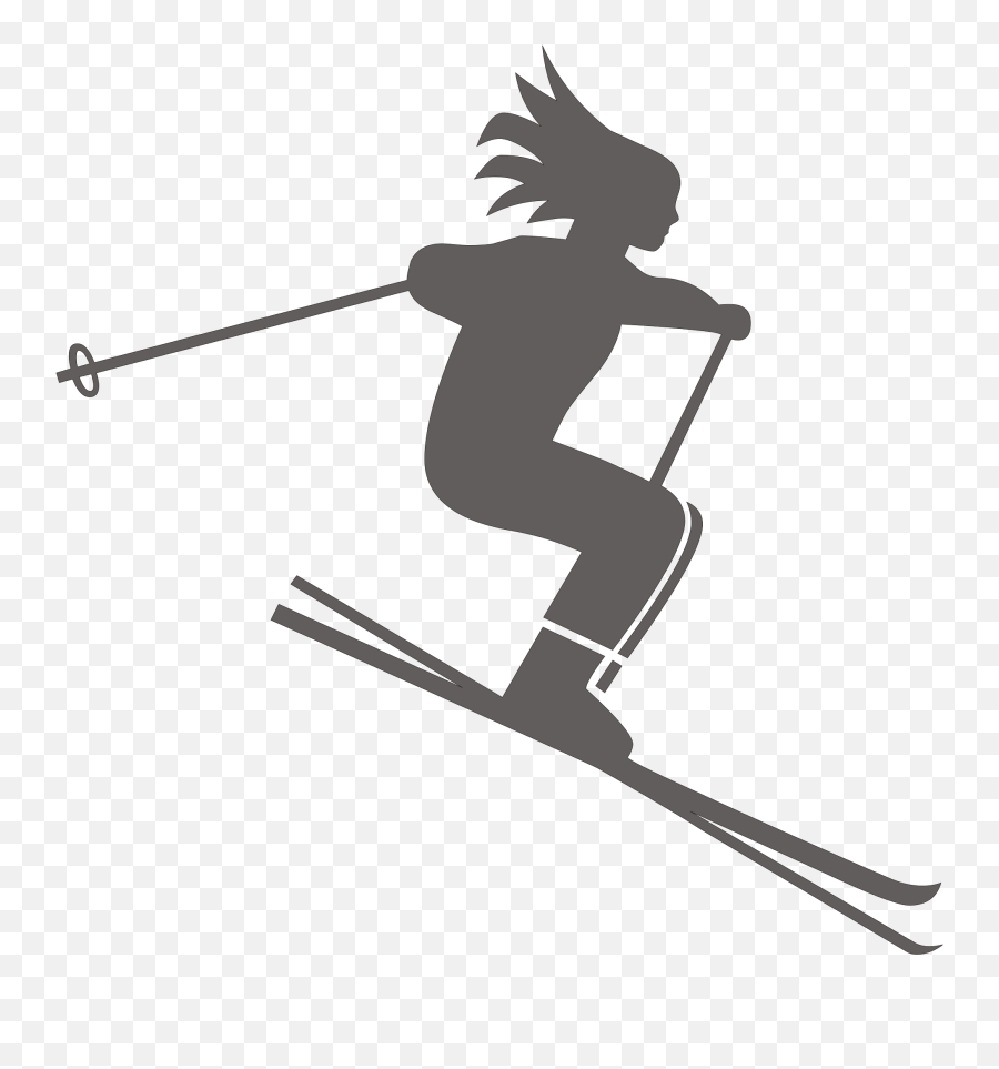 Skiing Clipart Transparent Background - Transparent Background Skiing Clipart Emoji,Ski Emoji