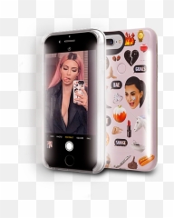 Kimoji Pink Collage Case - Iphone Emoji,Kim K Emoji