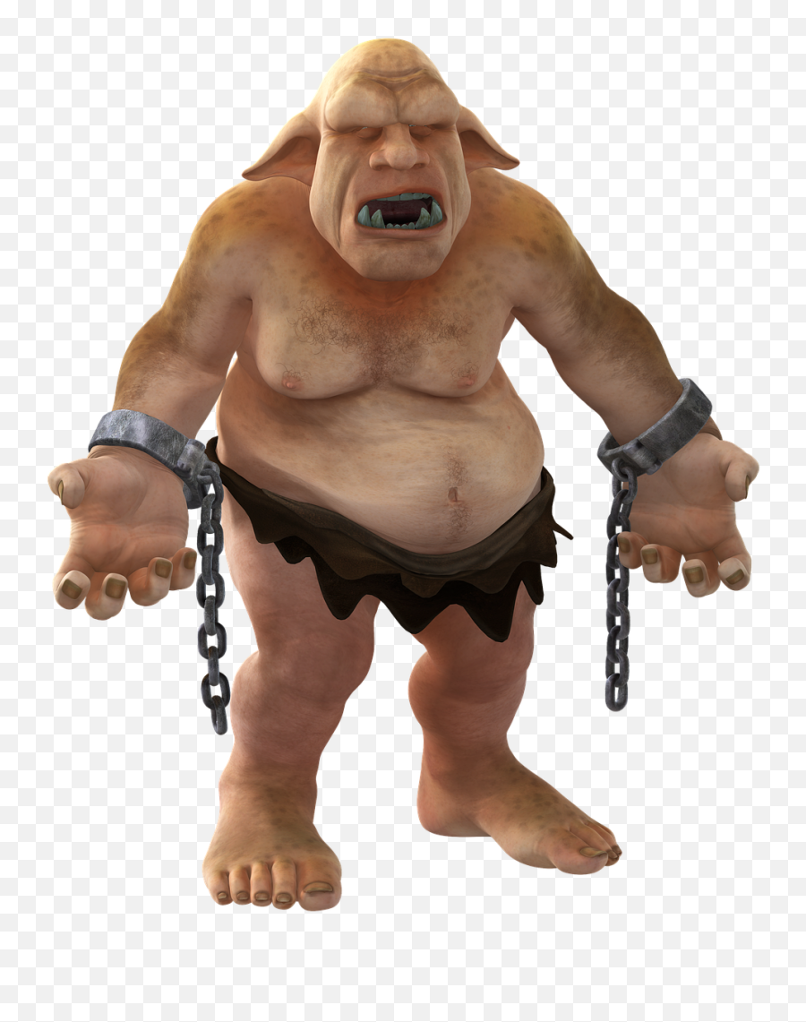 Troll Kobold Fantasy Fairy Tales Ears - Troll In Chains Emoji,Brown Fist Emoji