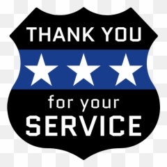 Thank You Police Clipart - Appreciation Law Enforcement Emoji