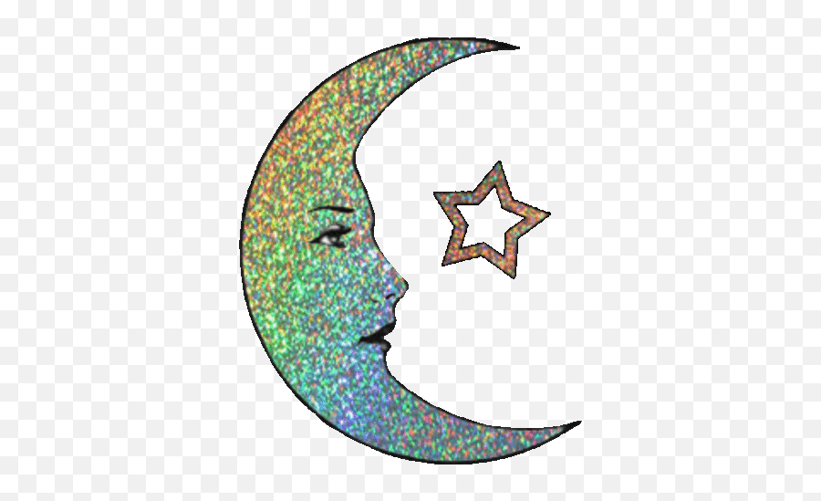 Clipart Moon And Stars Gif - Crescent Transparent Moon Gif Emoji,Moon Emoji Android