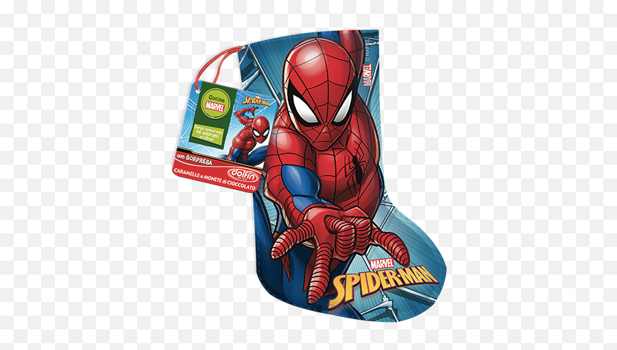 Stockings Dolfin - Calze Vuote Befana Spiderman Emoji,Spiderman Emoticon