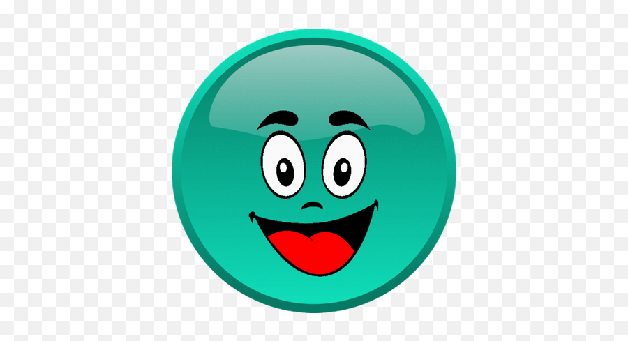 Cg - Smiley Émoticône Clipart Cartoon Visage Bleu Heureux Emoji,G Emoticon