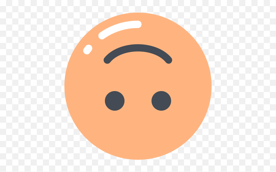 Upside Down Face Emoji Free Icon Of - Happy,Upside Down Emoji