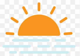 Sunset Clipart - Weather Png Icon Black Transparent Emoji