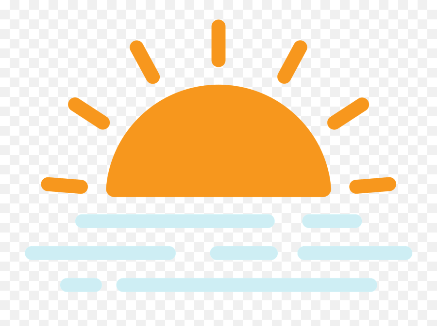 Sunset Clipart - Weather Png Icon Black Transparent Emoji,Sunset Emoji