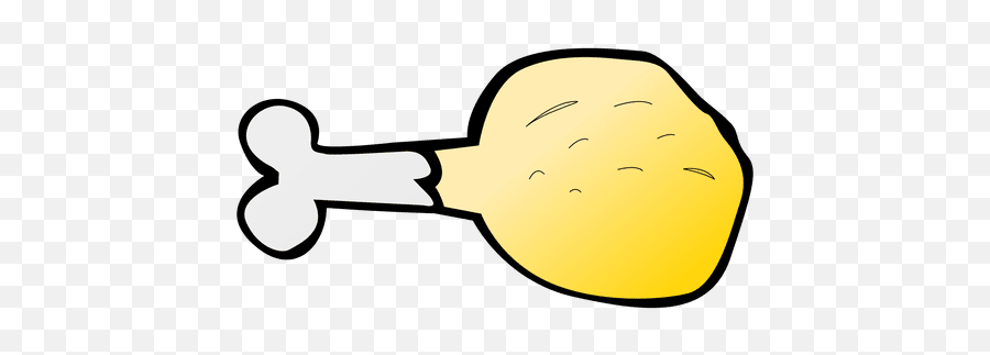 Chicken Leg Piece Cartoon - Dot Emoji,Chicken Leg Emoji