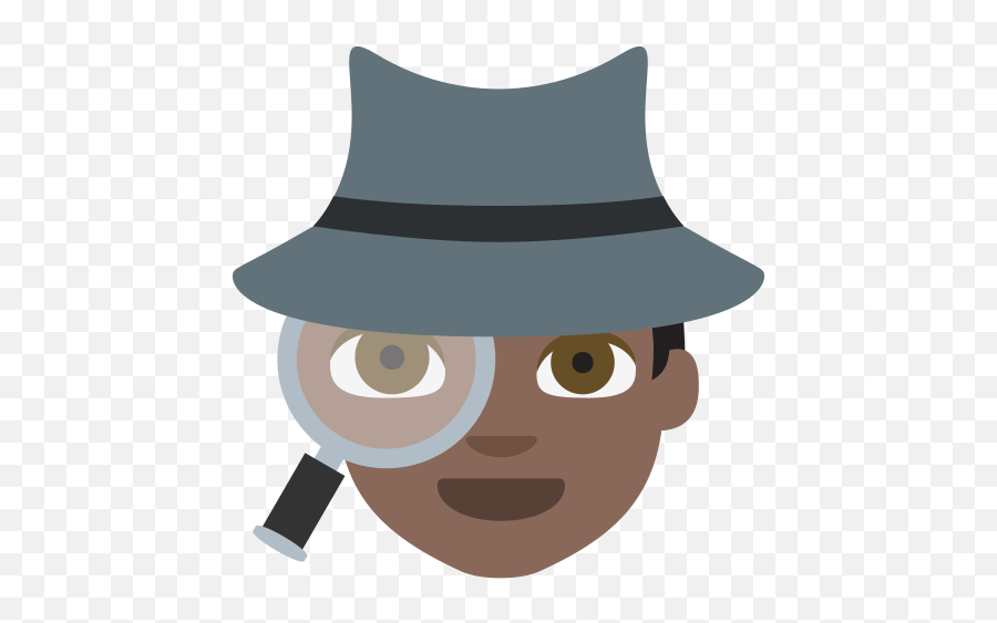Emoji - Detektiv Clipart,Fedora Emoji