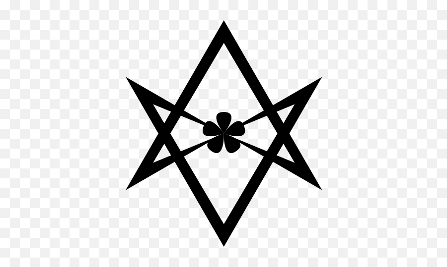 Crowley Unicursal Hexagram - 5 Leaf Clover Grimoire Black Clover Emoji,Magic Emoji