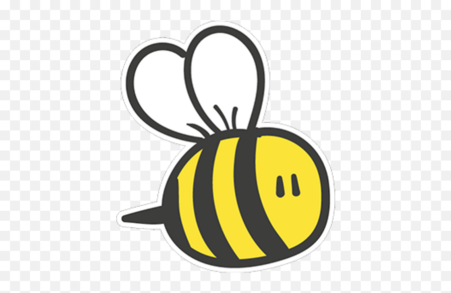 Honeybee Sticker - Cute Bee Cartoon Emoji,The Green Hornet Emoji