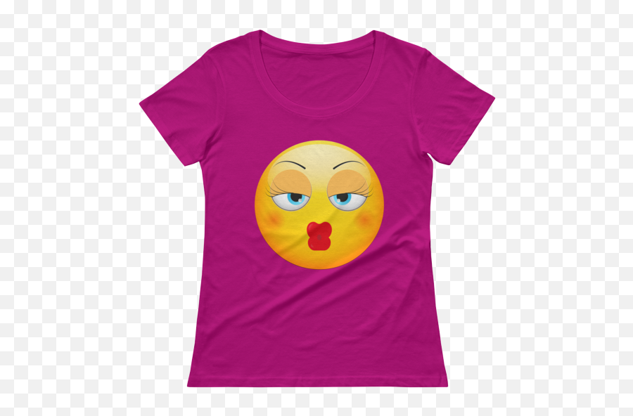 2020 Fashion Trends Ladiesu0027 Baby Kiss Emoji Scoopneck T - Shirt What Devotion Devotional Fashion Online Shop Happy,Phone Needle Emoji
