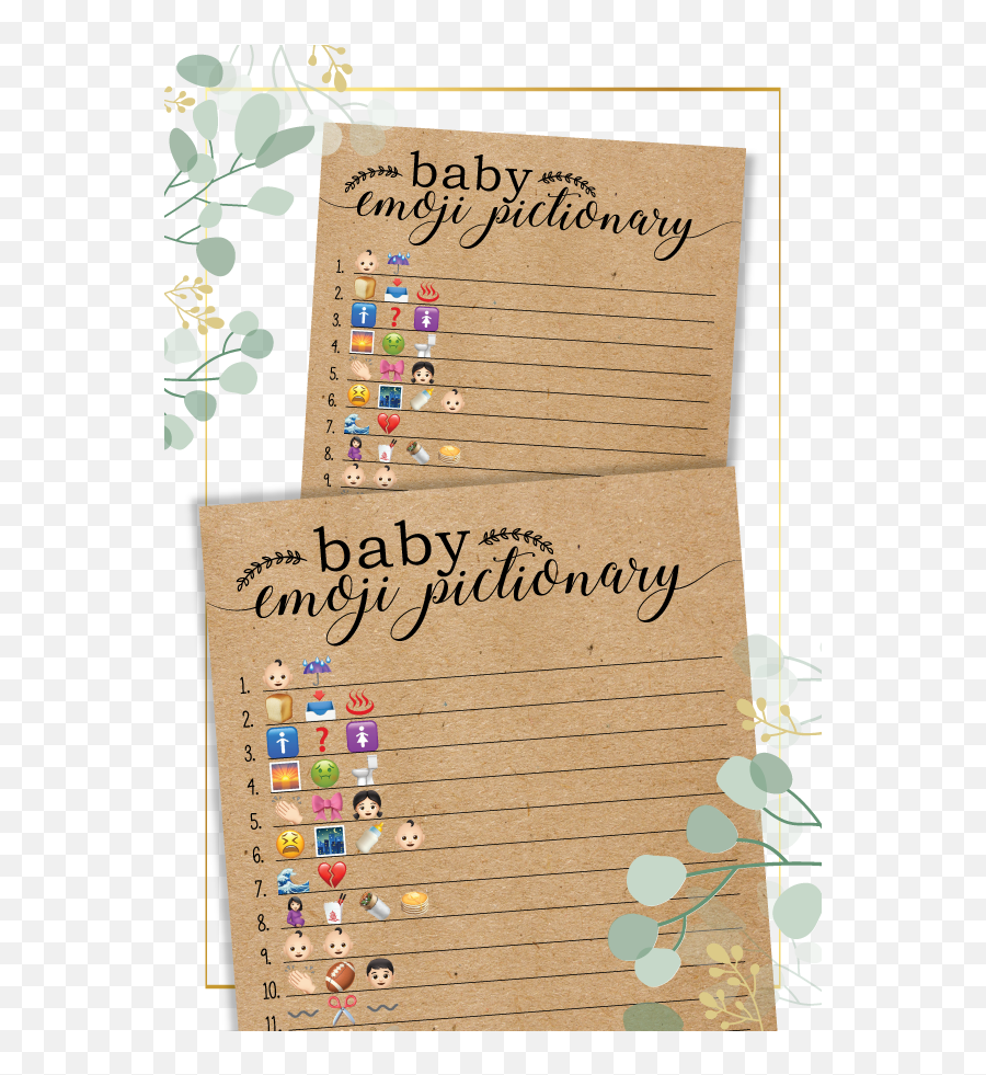 Baby Shower Emoji Pictionary Baby Emoji Pictionary Baby - Pass The Prize Coed Baby Shower Game,Emoji Games