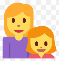 Twemoji2 1f469 - Mother Daughter Emoji