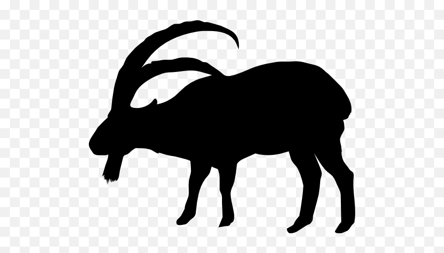 Goat With Large Horns Sticker - Goat Emoji,Goat Emoji