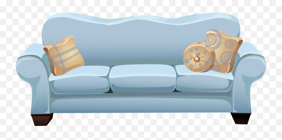 Powder Blue Vector Clipart Image - Couch Clipart Emoji,Horse Emoji Pillow