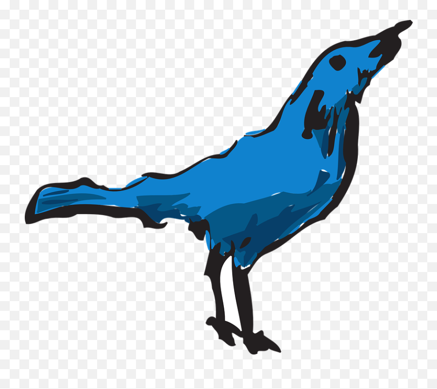 Free Blue Feathers Blue Vectors - Birds Emoji,Eagle Emoticon