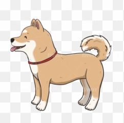 Draw Cute Dog Cartoon Illustration Pet - Dog Yawns Emoji,Shiba Emoji
