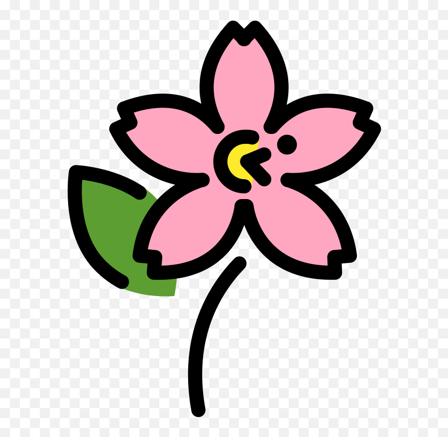 Openmoji - Clip Art Emoji,Pink Flower Emoji