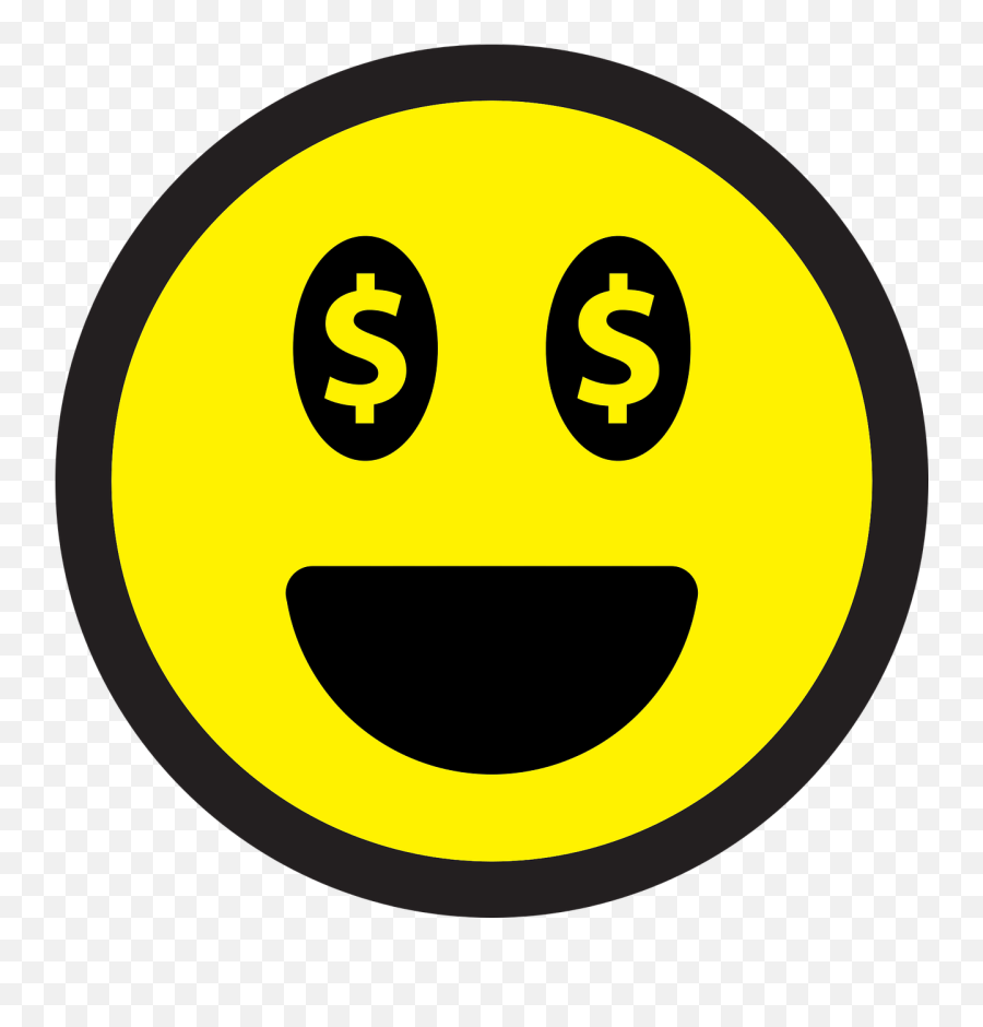 Smiley Emoticon Money Dollars Rich - Smiley Emoji,Sparkling Heart Emoji